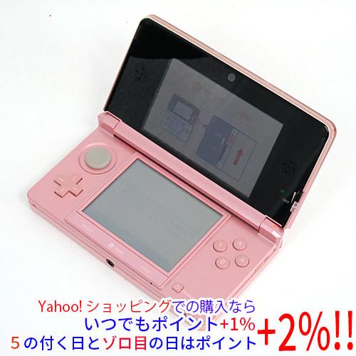 ニンテンドー3DS 【中古】任天堂 ミスティピンク CTR-S-PAAA 本体のみ