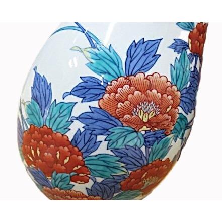 有田焼 今右衛門窯 花瓶 牡丹絵 陶磁器 お祝い ギフト 引き出物 : EX