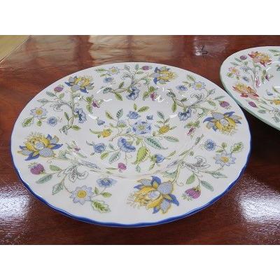 MINTON（ミントン） 英国製 ハドンホール ブルー 21cmプレート 深型