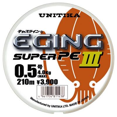 キャスライン ユニチカ エギングスーパーPEIII 210m 0.4, 0.5号 3.2