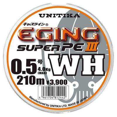 キャスライン ユニチカ エギングスーパーPEIII WH 210m 0.6, 0.7, 8号