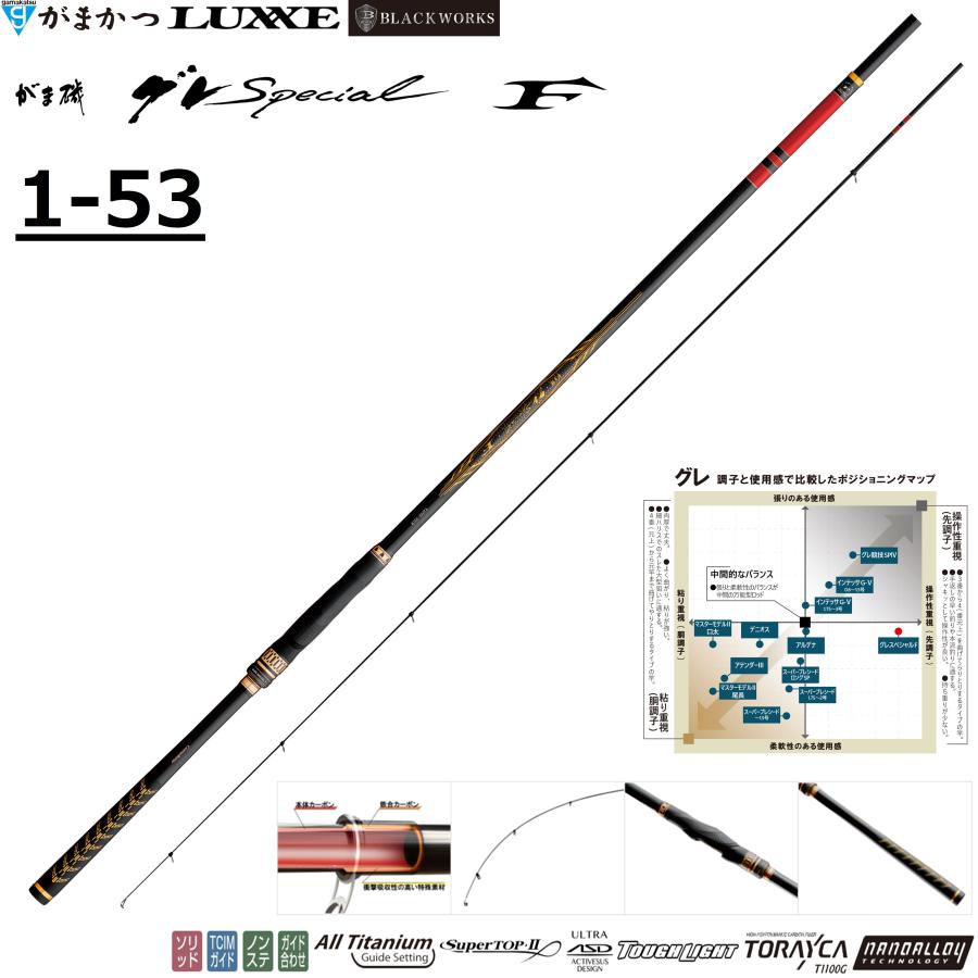 がまかつ PRECEDE SP 15-53 、黒鳳 0号付き がまかつ PRECEDE SP 15-53