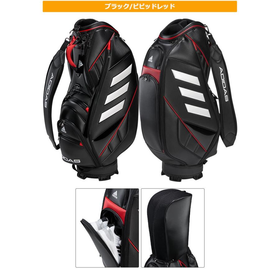 adidas（アディダス） ゴルフ DI849 スリーバー キャディバッグ [9.5型