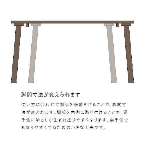 浜本工芸 [開梱設置送料無料] 5年保証 150ダイニングテーブル No.7460