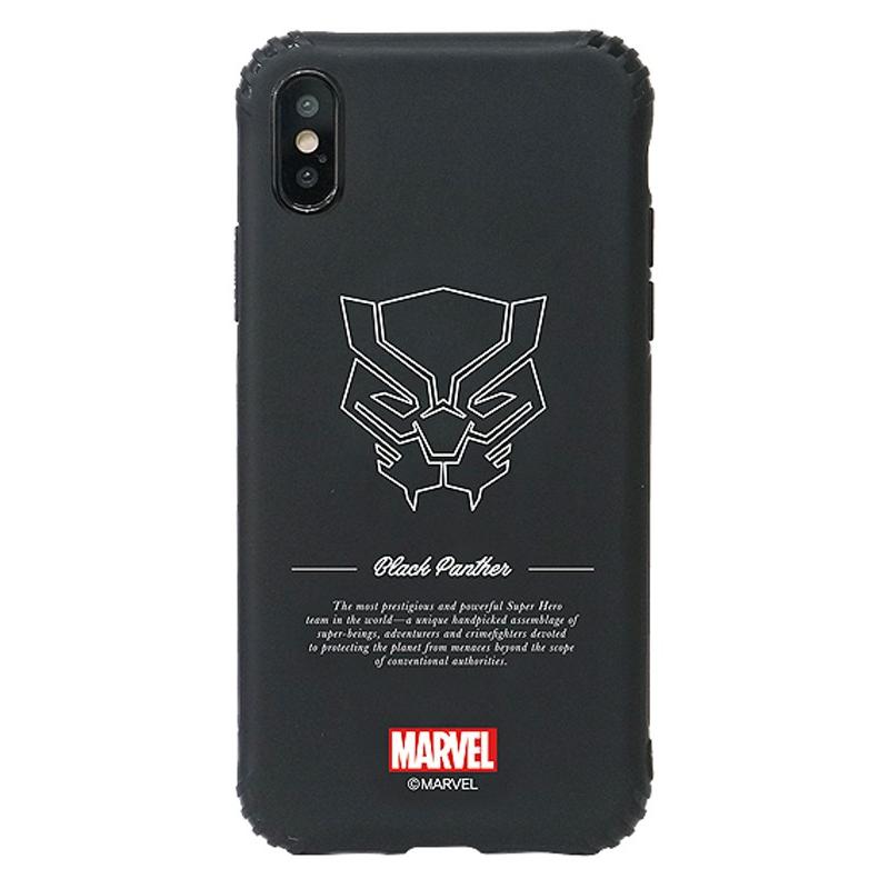 MARVEL（マーベル） iPhoneSE第2世代 ケース ブラックジェルケース