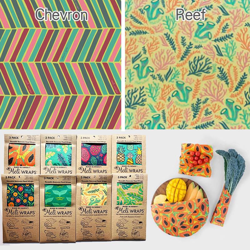 Meli WRAPS メリラップ みつろうラップ 3枚入り エコラップ meliwrap