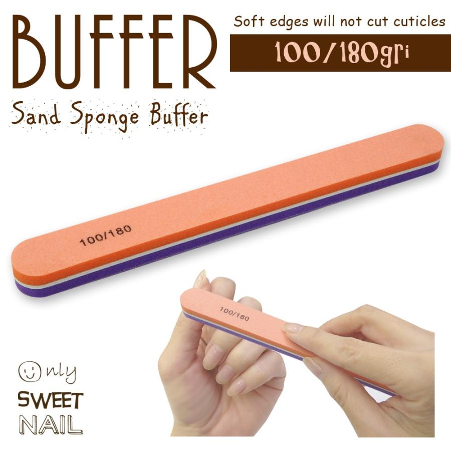 ジェルネイル スポンジバッファ 100/180G 1本販売 #2 : four-leaf