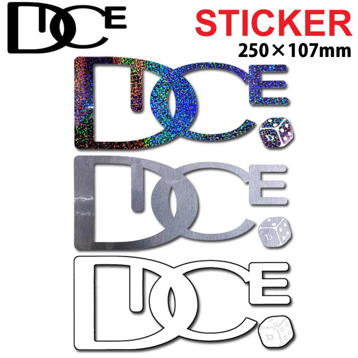 DICE（ダイス） STICKER ダイカット ロゴ / Lサイズ 4 5 カッティング