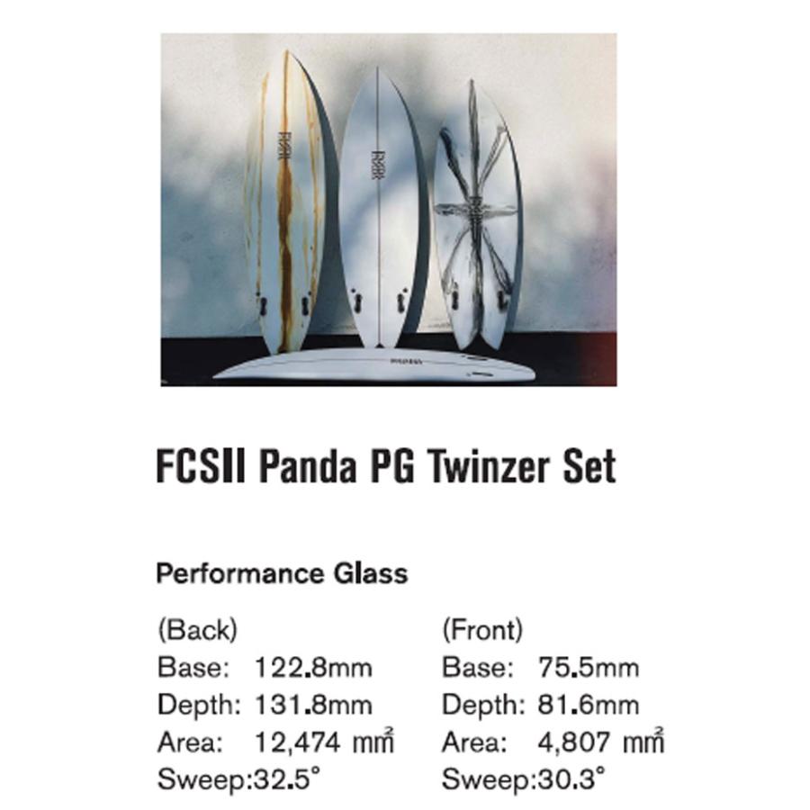 FCS FCS2 FIN エフシーエス2 フィン PANDA パンダ TWINZER PG FIN