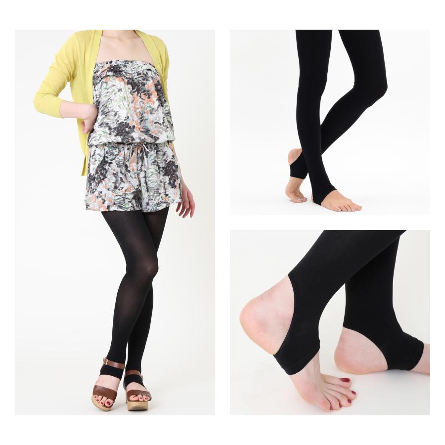 美脚 80デニール ナイロン トレンカ レギンス ゾッキ かかと穴あき