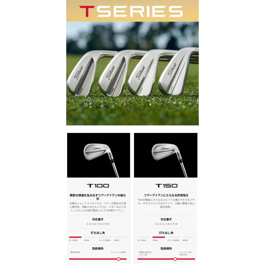 Titleist（タイトリスト） NEW Tシリーズ アイアン T100/T150/T250 [NS