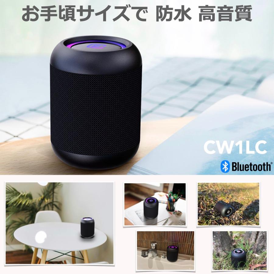 40s (2台セット) Bluetooth スピーカー 小型 防水 高音質 防塵 TWS 2個