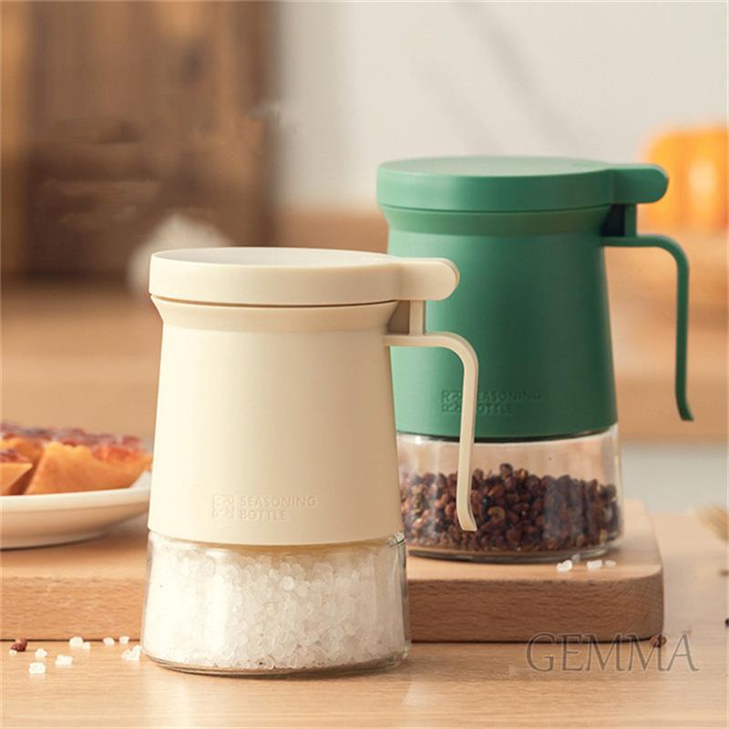 調味料入れ 調味料ポット スプーン2つ付き 2個セット 大容量 ガラス
