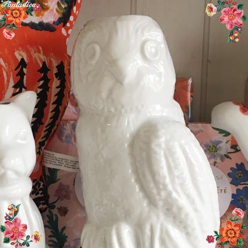 ナタリー・レテ ヴェイス・ビッグ・オウル フクロウの花瓶