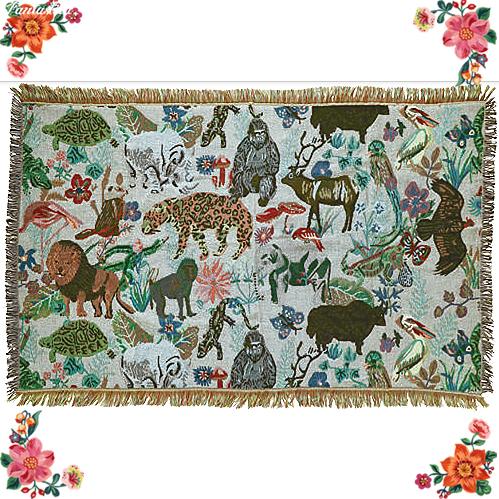 ナタリー・レテ コットン・スロー ジャングル 野生動物たちのゴブラン