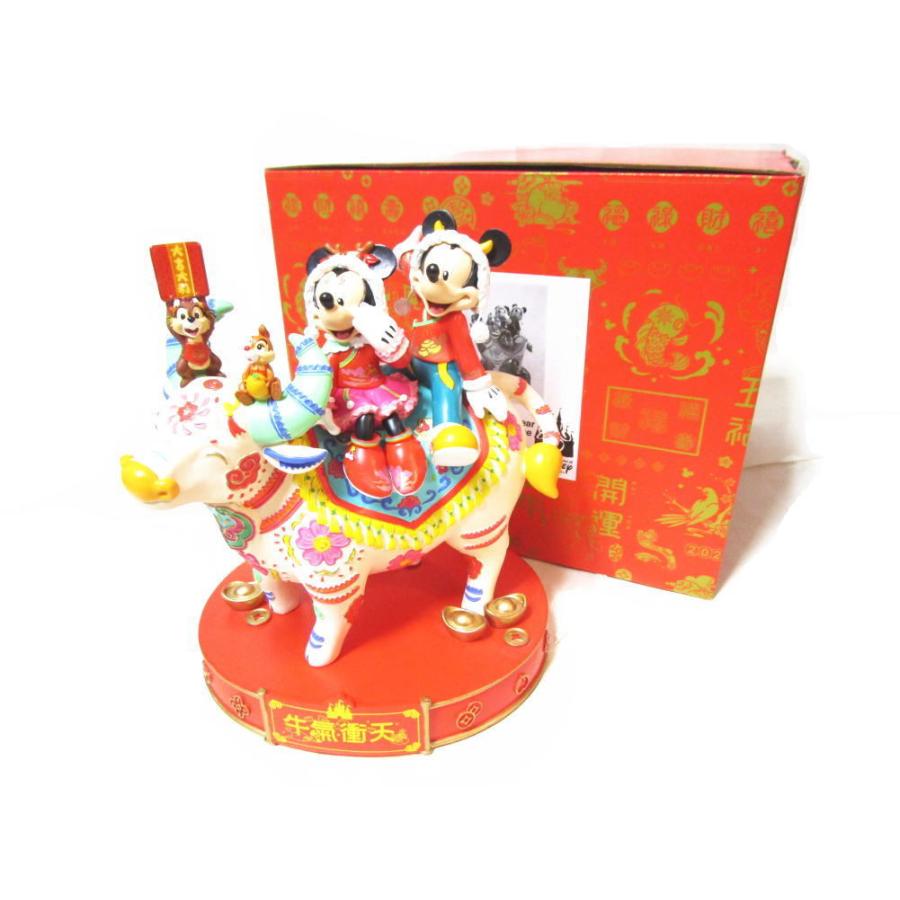 中国 2021年 春節 記念 丑年 ミッキー & ミニー w/ チップ デール