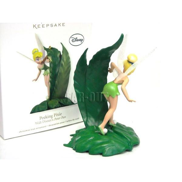 ホールマーク 2012 ティンカー・ベル 葉っぱから覗く オーナメント