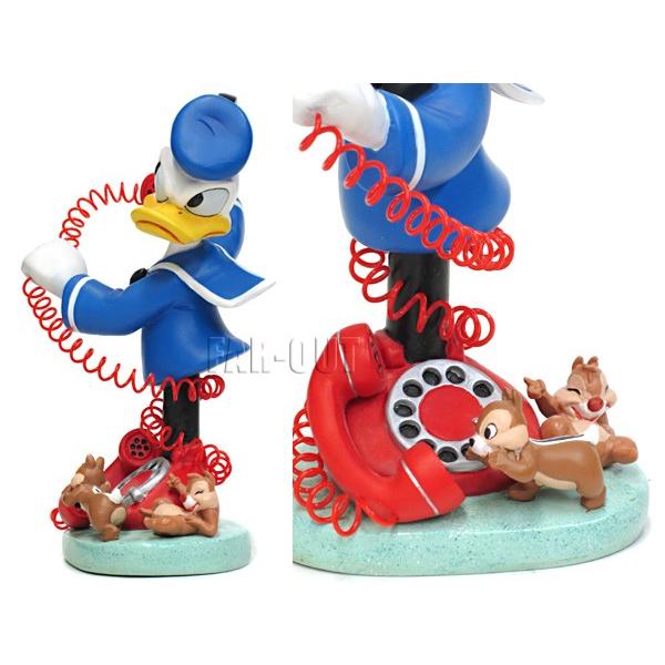 ドナルド・ダック w/チップ&デール 電話 ミニバスト 胸像 フィギュア