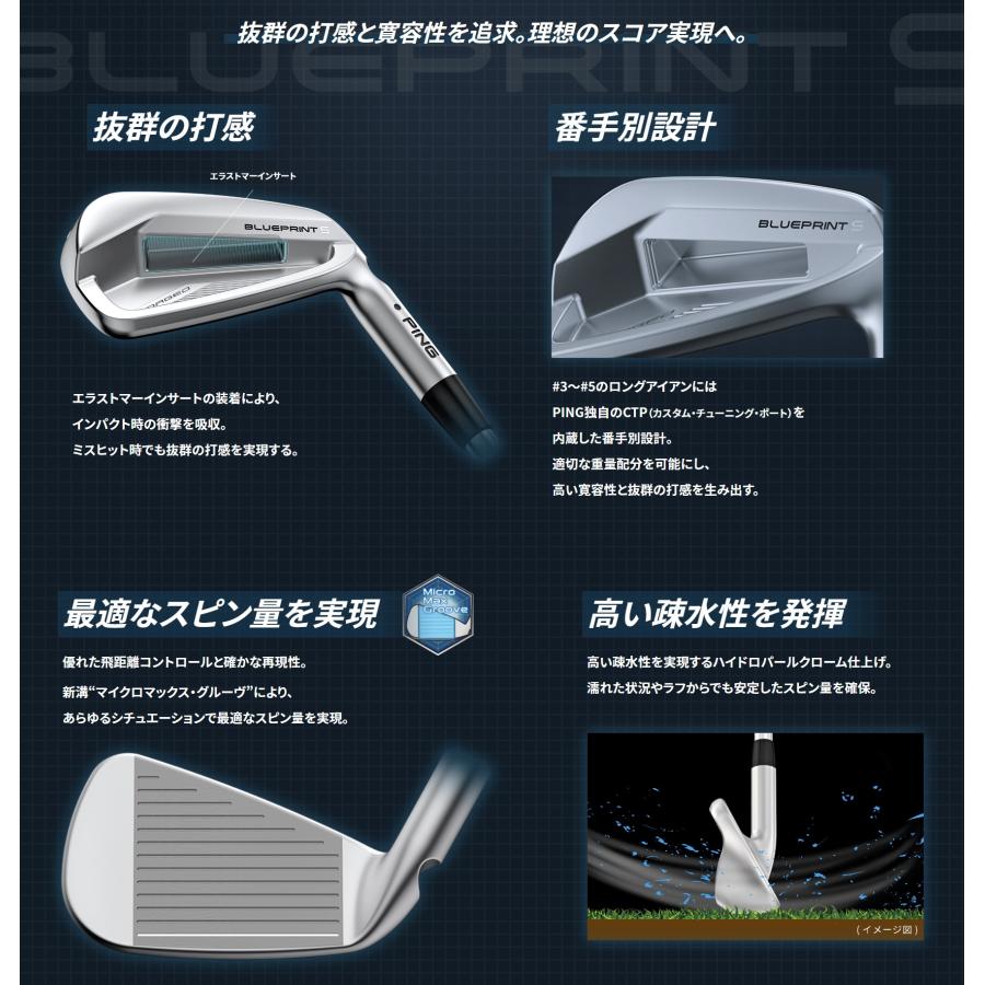 PING（ピン） BLUEPRINT S ブループリント エス アイアン TRUE TEMPER