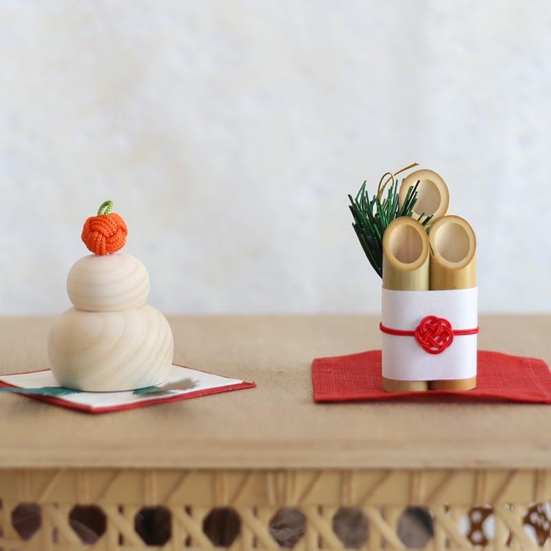 中川政七商店 小さな鏡餅飾り 鏡餅 飾り 木 木製 お正月飾り : FAVOR