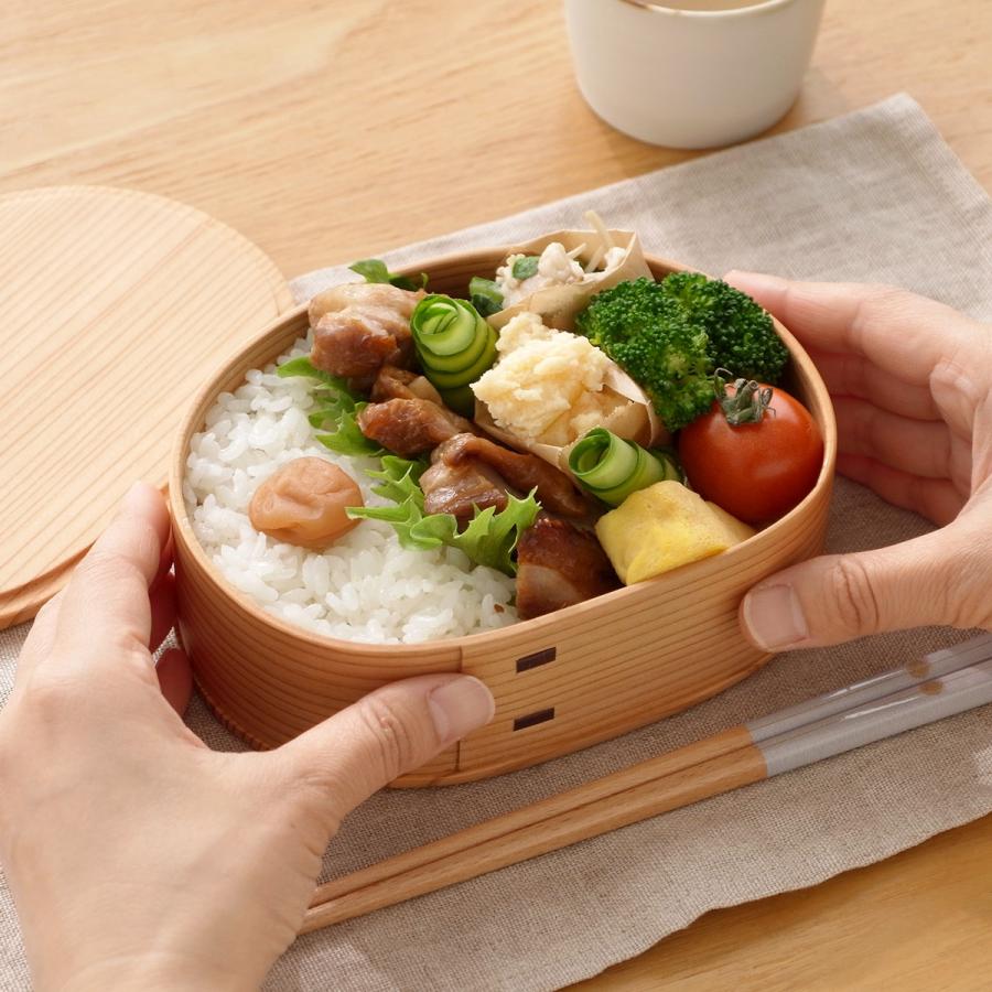 3/8はポイント10倍／ お弁当箱 曲げわっぱ いろどり弁当箱 大 600ml 板