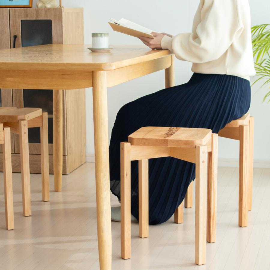 朝倉家具 ＼3/5はポイント10倍／ スツール 木製 四角 おしゃれ 日本製