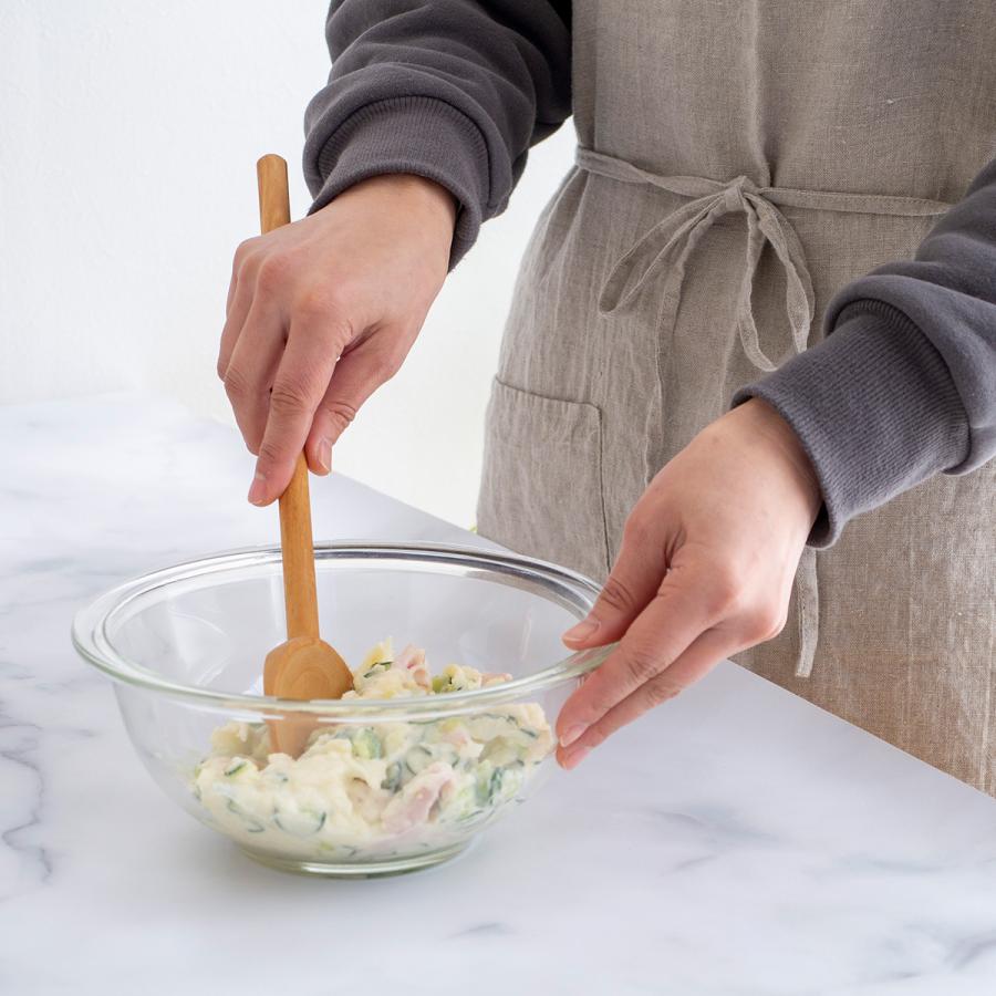 3/5はポイント10倍／ スプーン 木製 30cm 木のスプーン 丸 ホワイト