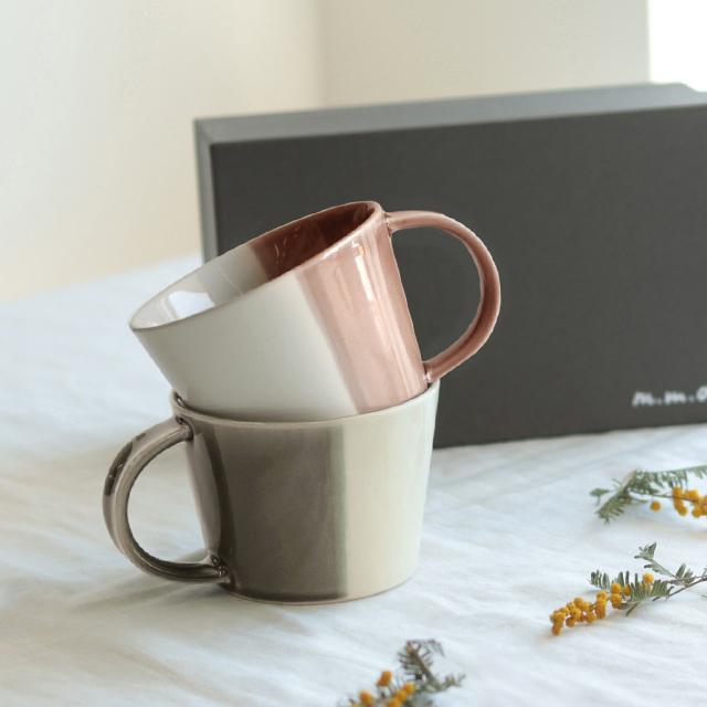 m.m.d. マグカップ2個セット ギフトボックス入り(結婚祝い 食器セット