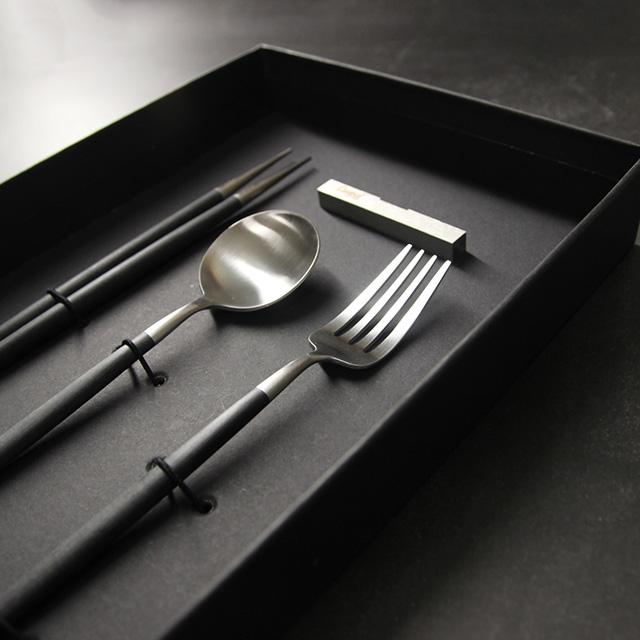 Cutipol（クチポール） Cutipol GOA ゴア ブラック 箸＆箸置き