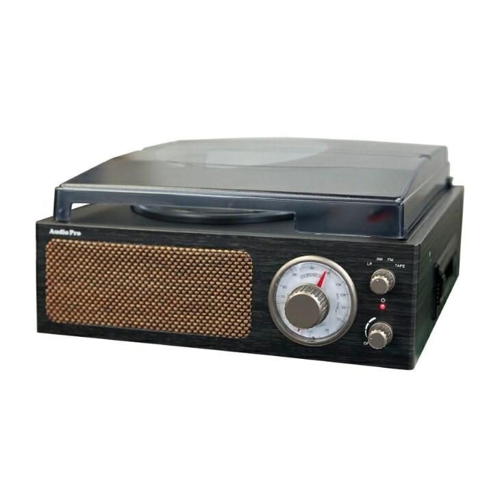 昭和レトロ簡単コンパクトレコードプレーヤー DS-218RC カセットテープ