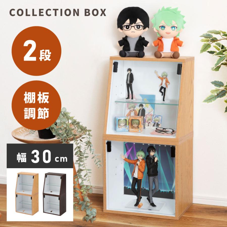 東谷 コレクションボックス 2段 フィギュアケース コレクションケース