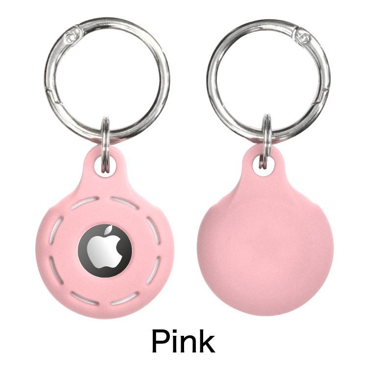 iPhone 2個セット AirTag ケース シリコン Apple エアタグ キーリング
