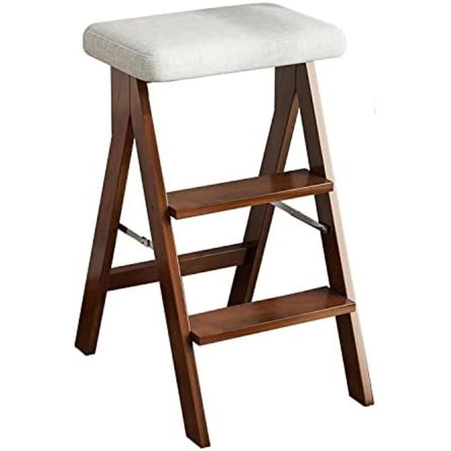 脚立 3段 木製 ステップチェア 踏み台 折りたたみ 椅子 キッチン