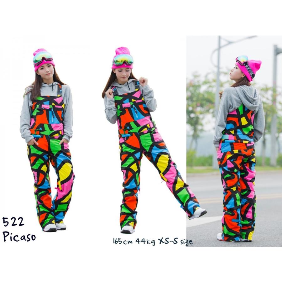 スノーボードウェア スキーウェア レディース パンツ オーバーオール