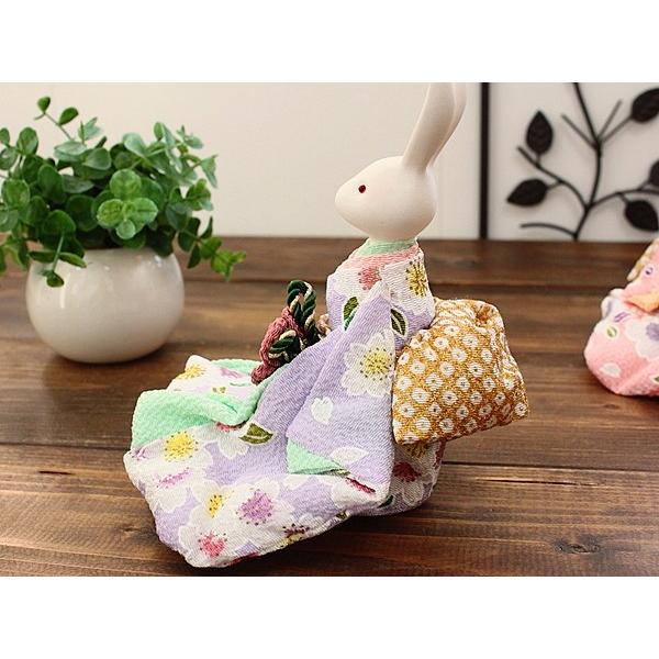 凛香オルゴールドール 桜 藤色 曲名 うさぎ(インテリア オルゴール