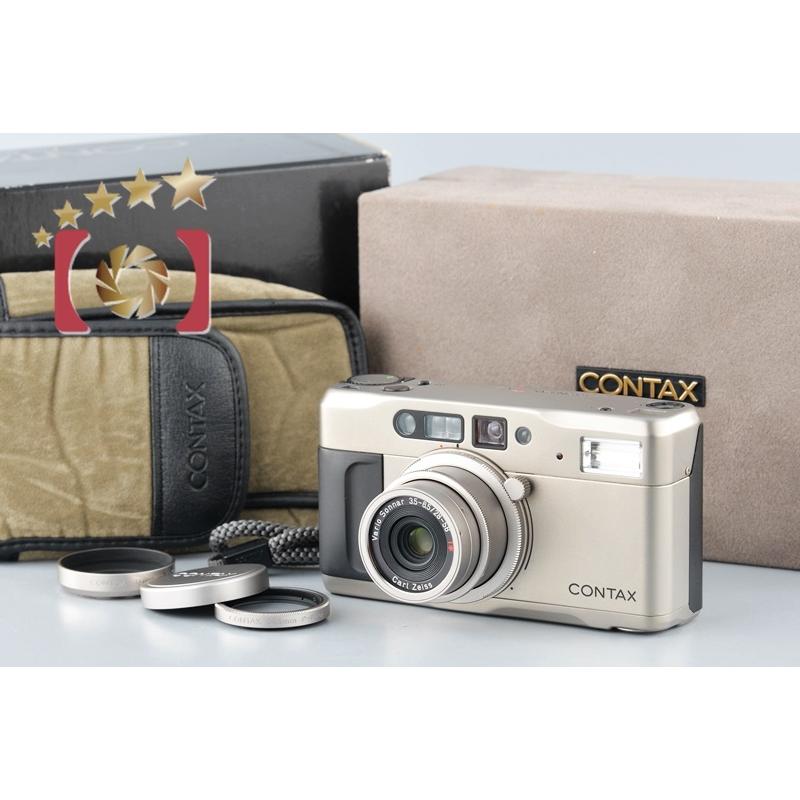 中古】CONTAX コンタックス TVS コンパクトフィルムカメラ 元箱付き