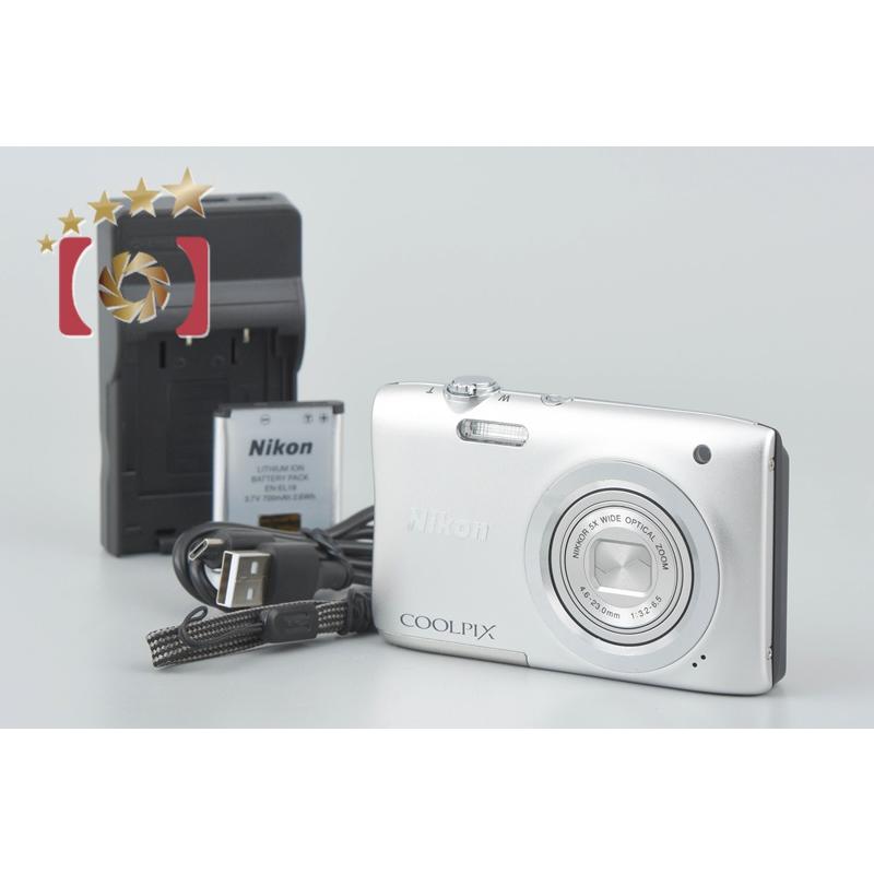 COOLPIX 【中古】Nikon ニコン A100 シルバー コンパクトデジタル
