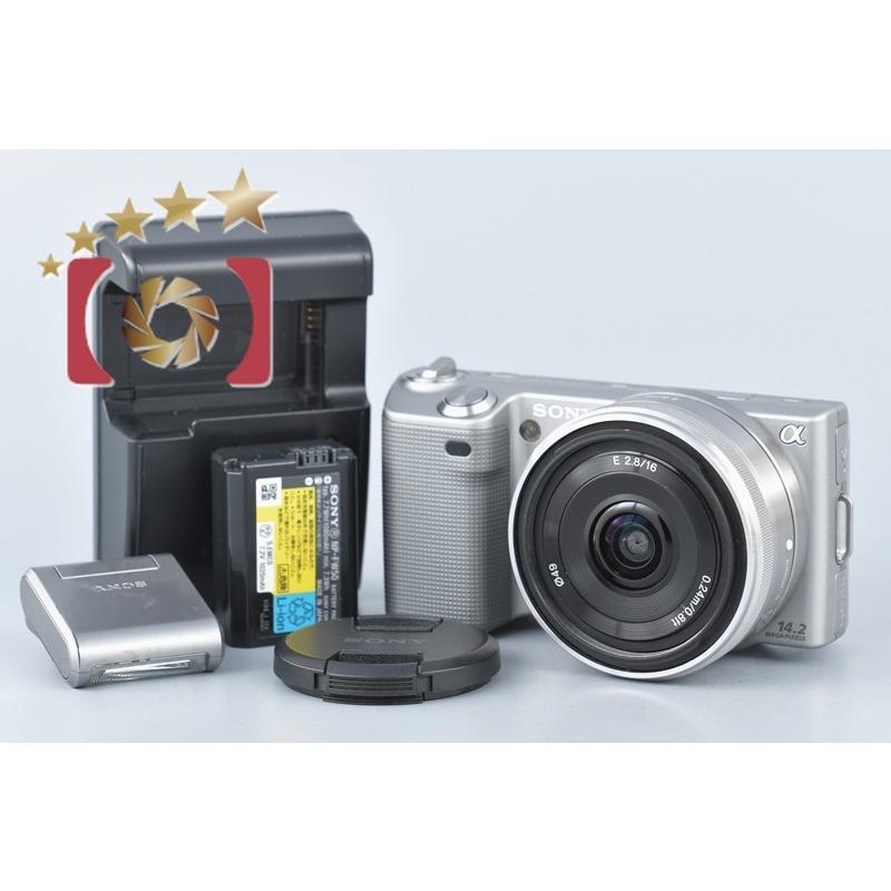 SONY（ソニー） 【中古】SONY α NEX-5 シルバー + E 16mm f/2.8