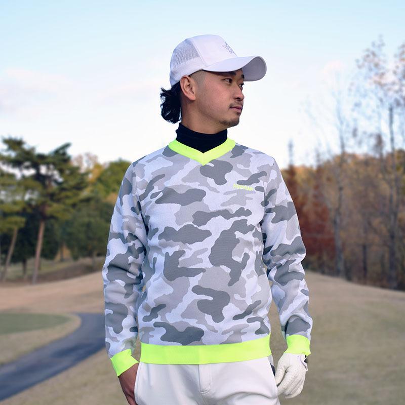 FIVE STAR ニット ゴルフ メンズ 冬 セーター 長袖 ゴルフウェア