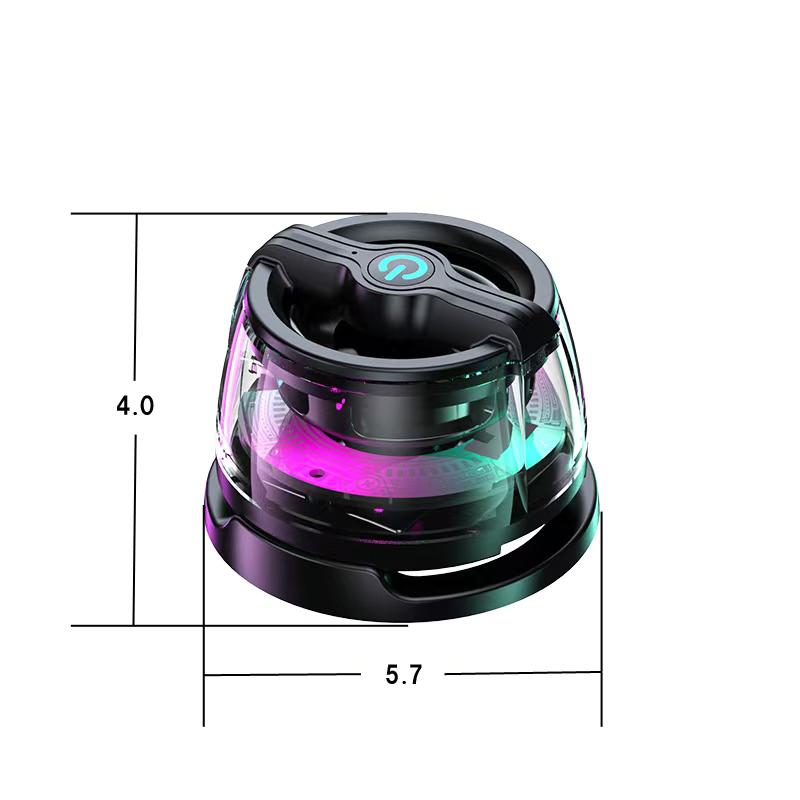 磁気ベース付Bluetoothミニスピーカー Bluetoothスピーカー 透明