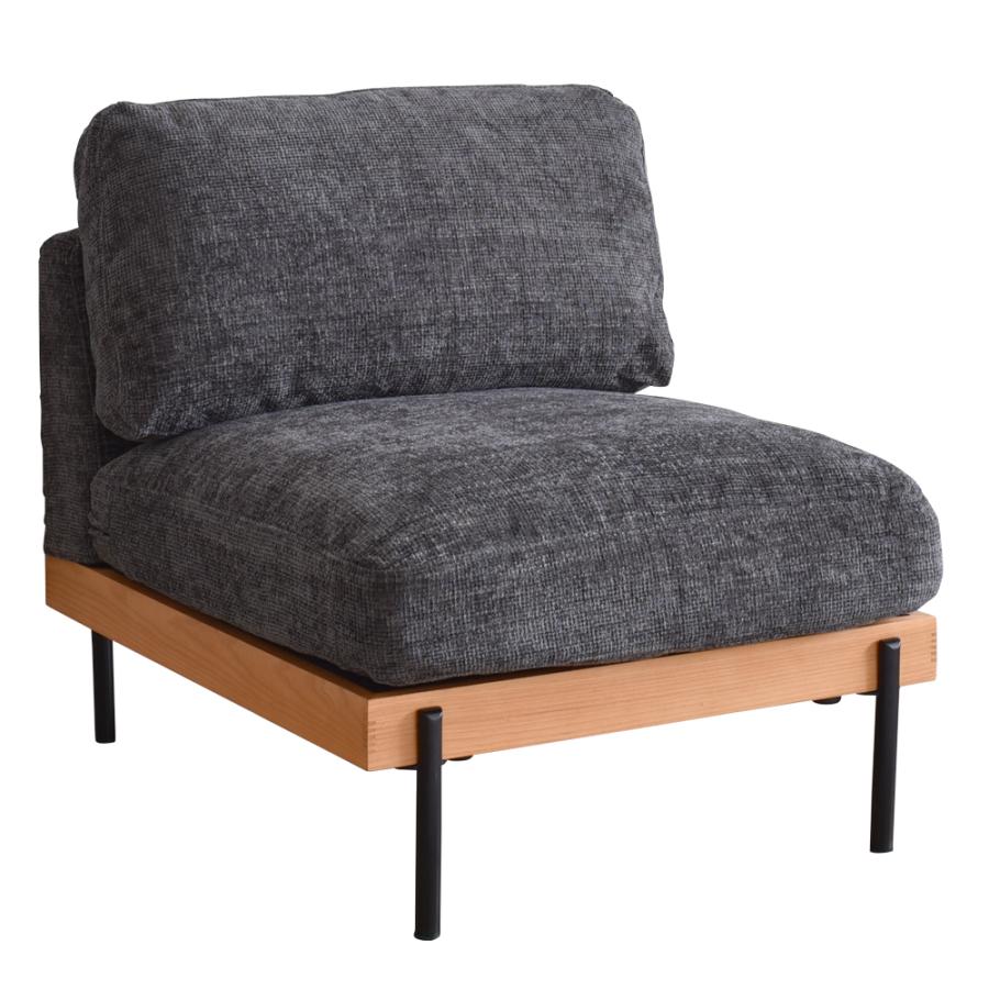 VENTOTA 1人掛けソファ ユニットソファ ソファ フェザー 羽毛 アッシュ