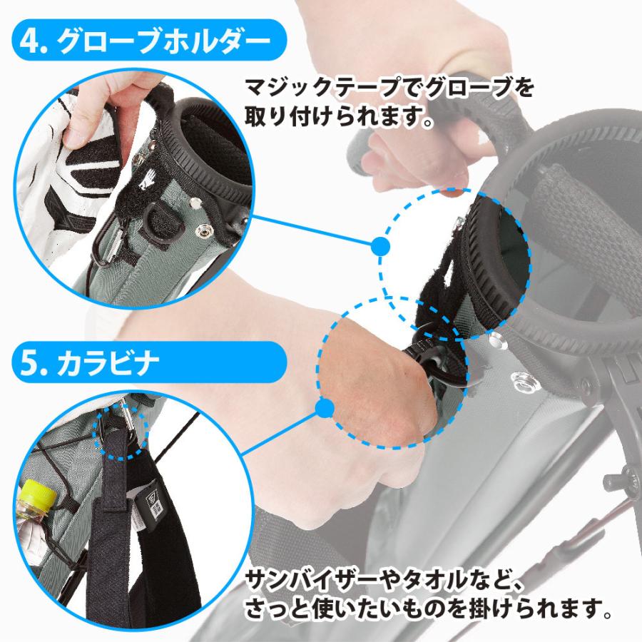 EARTH LEAD 【割引クーポン付き】 ゴルフ クラブケース セルフスタンド