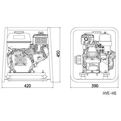 EXEN（エクセン） EFPフレキポンプ・HVフレキバイブ用 エンジン HVE-HS