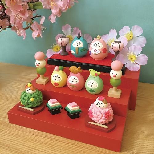 DECOLE（デコレ） concombre コンコンブル 文鳥だんごぼんぼり2個