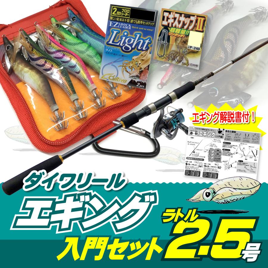 DAIWA（ダイワ） エギング入門セット ロッド・ダイワリールPEライン