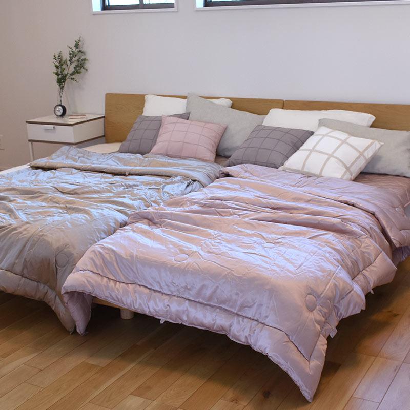 シルク肌掛け布団 シングル シルク（絹）＆コットン（綿）生地 日本製