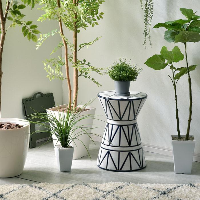 スツール 陶器 椅子 腰掛け 北欧 おしゃれ モダン アジアン 花台