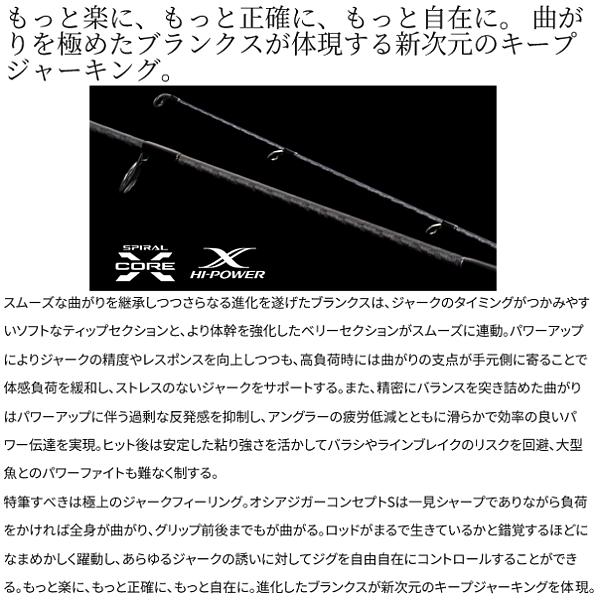シマノ（SHIMANO） 25 オシアジガー コンセプト S S62-4 ロッド ソルト
