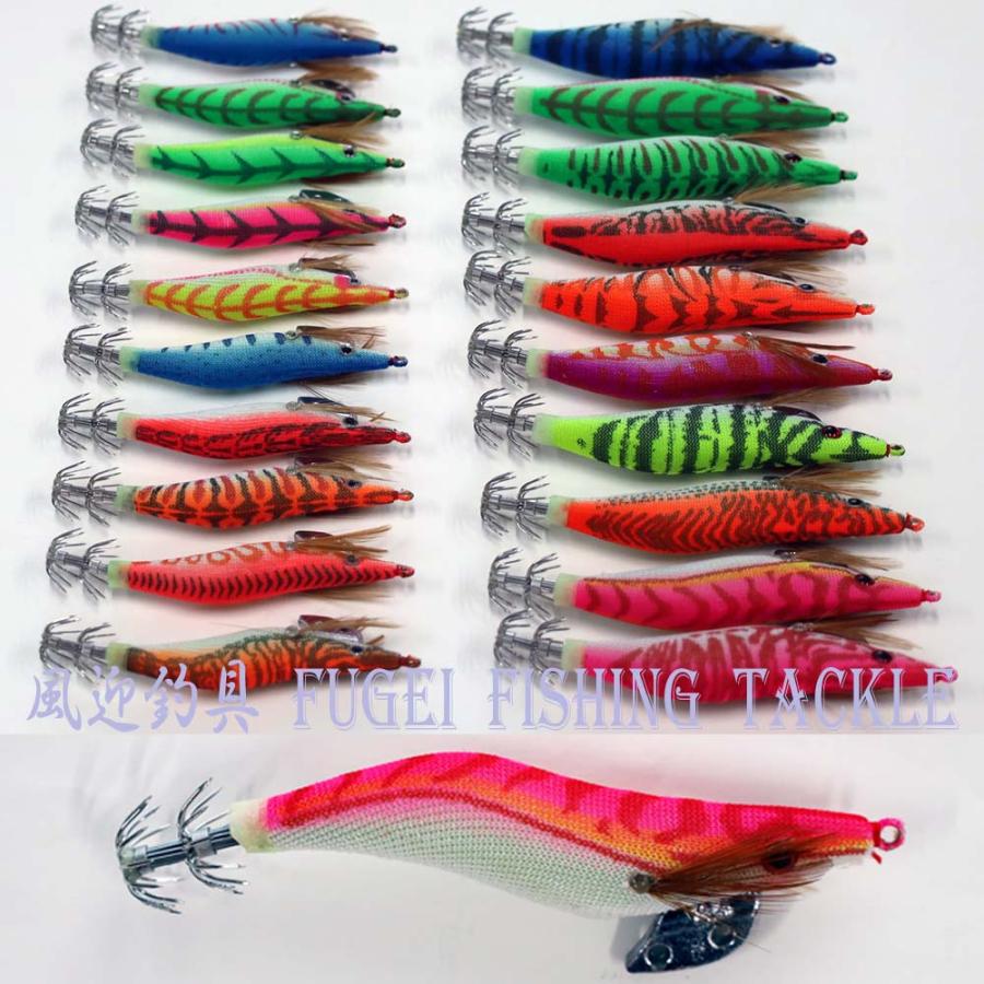 夜光 エギ セット 20本 2.0号/2.5号 アオリイカ ヒイカ 等 用 イカ