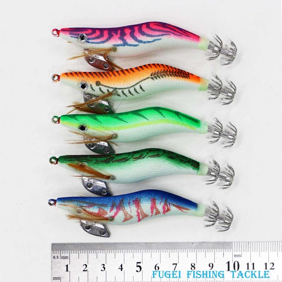 釣具 仕掛け 夜光 釣り エギ 餌木 2.5号 10本 セット H20egi25h10pE